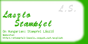 laszlo stampfel business card